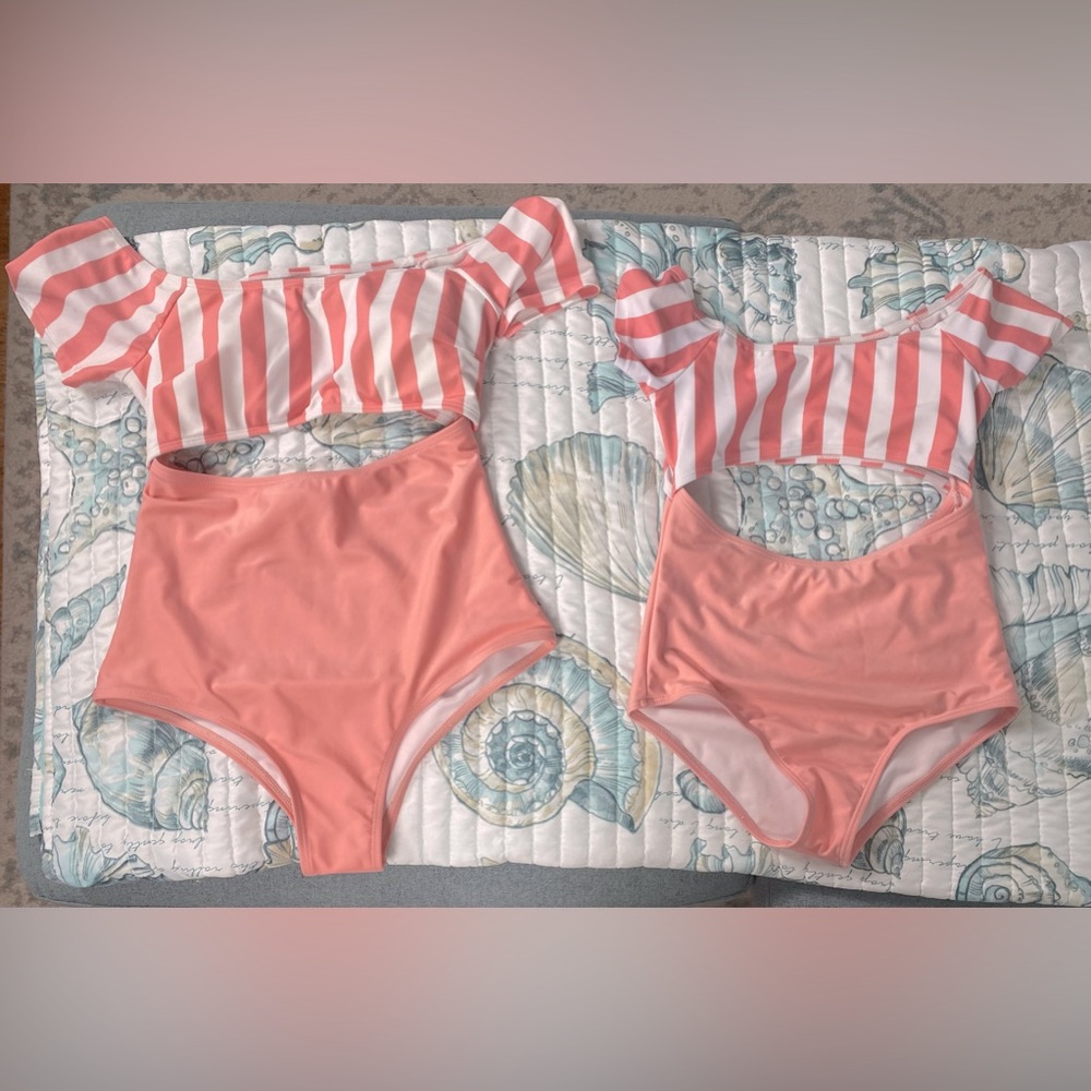Mommy&Me (or sister & me) SWIMSUITS in EXCELLENT CONDITION! SM adult, 7-8 child